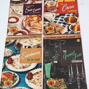 Lot of 4 Vintage SHOP-RITE Super Markets Cookbooks